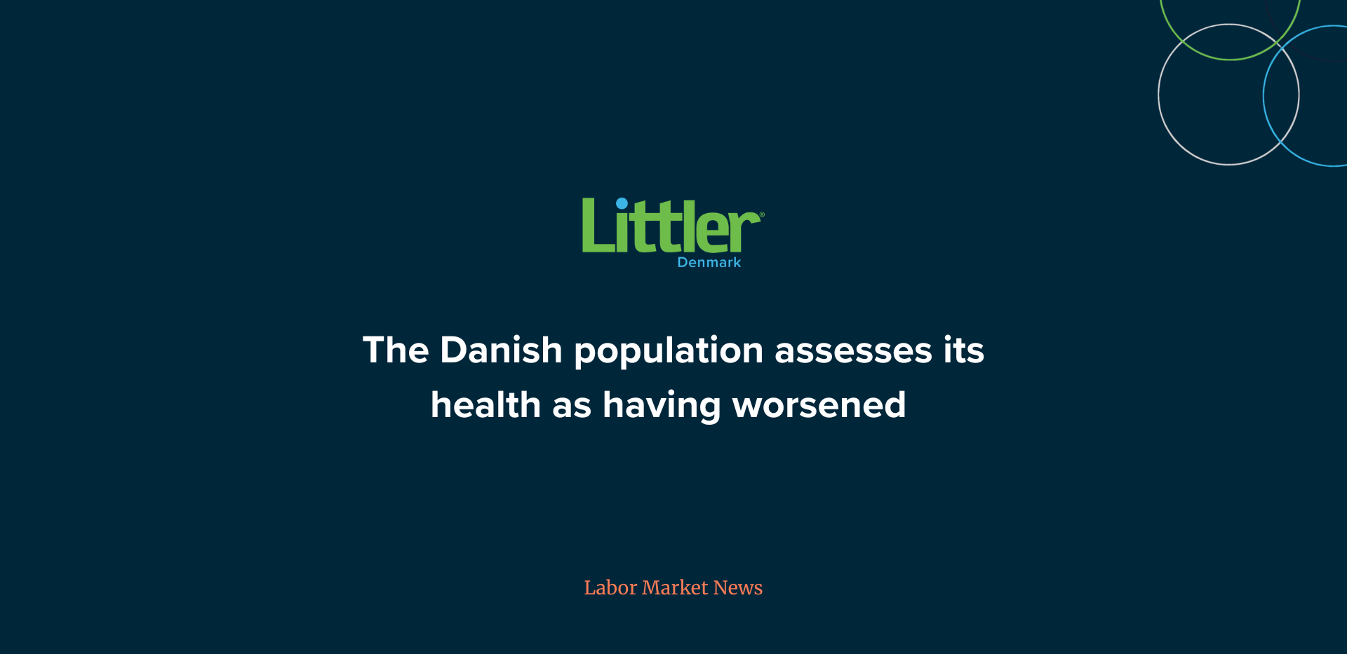 Danskerne vurderer, at deres helbred er blevet dårligere